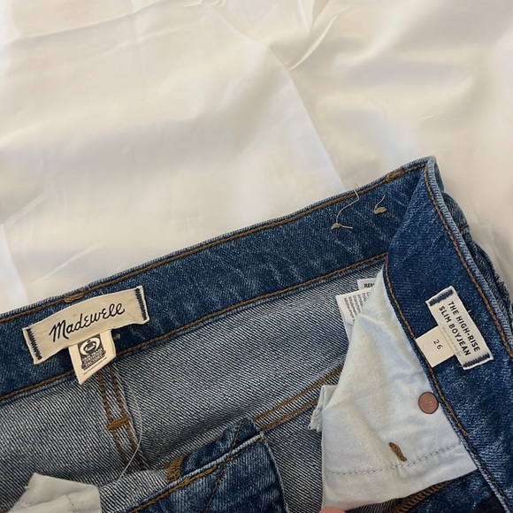 Madewell high rise slim boy jean - Picture 3 of 5